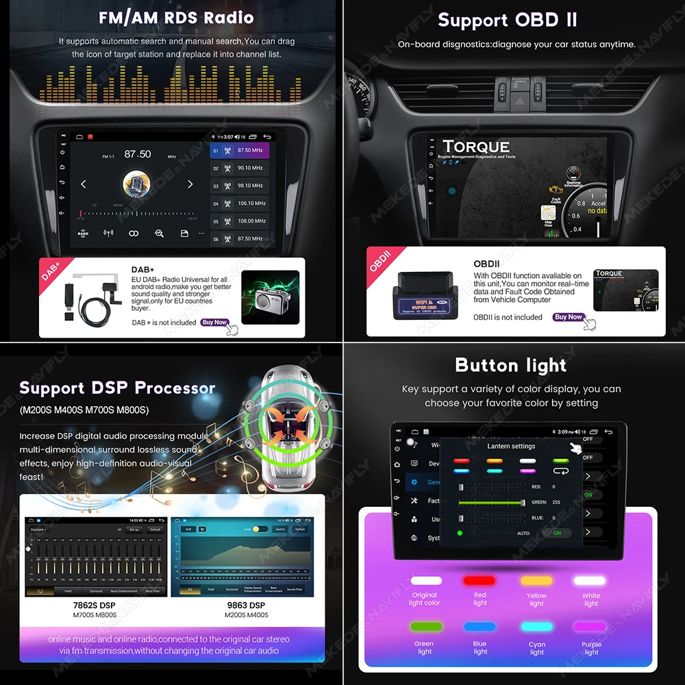 Мультимедийный Плеер Carplay Auto 8 + 256G Android 13 С GPS Для Audi TT MK2 2006-2014 Двойной Din