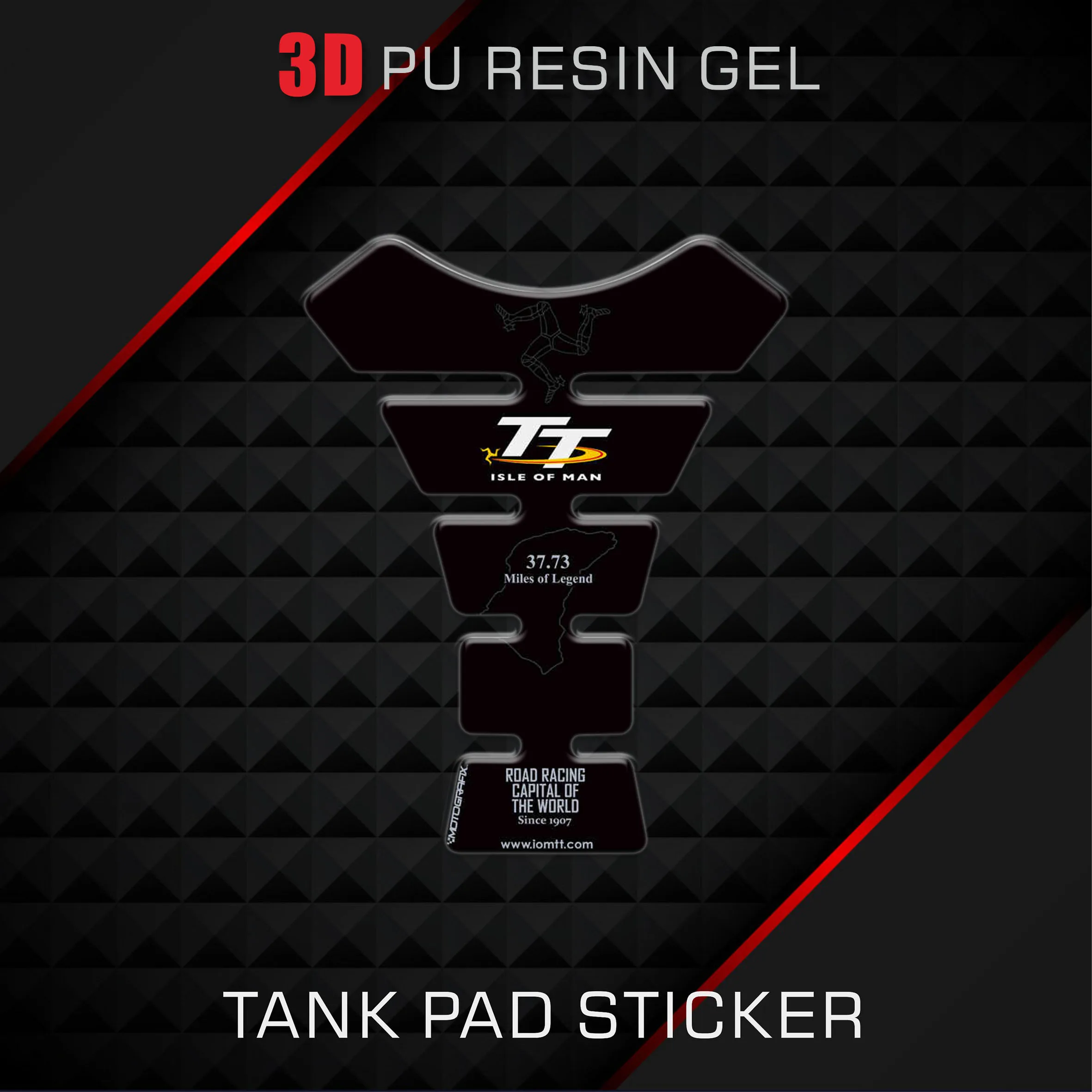 

TT Isle of Man Stickers GO Racing Helmet Visor Lens Decorate Decal Reflective