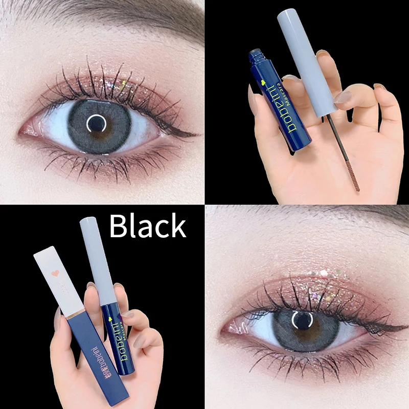 

Thin Brush Head Mascara Waterproof Slender Long Curly Thick Thick Not Easy To Smudge Novice Female Mascara Base Makeup Supplies