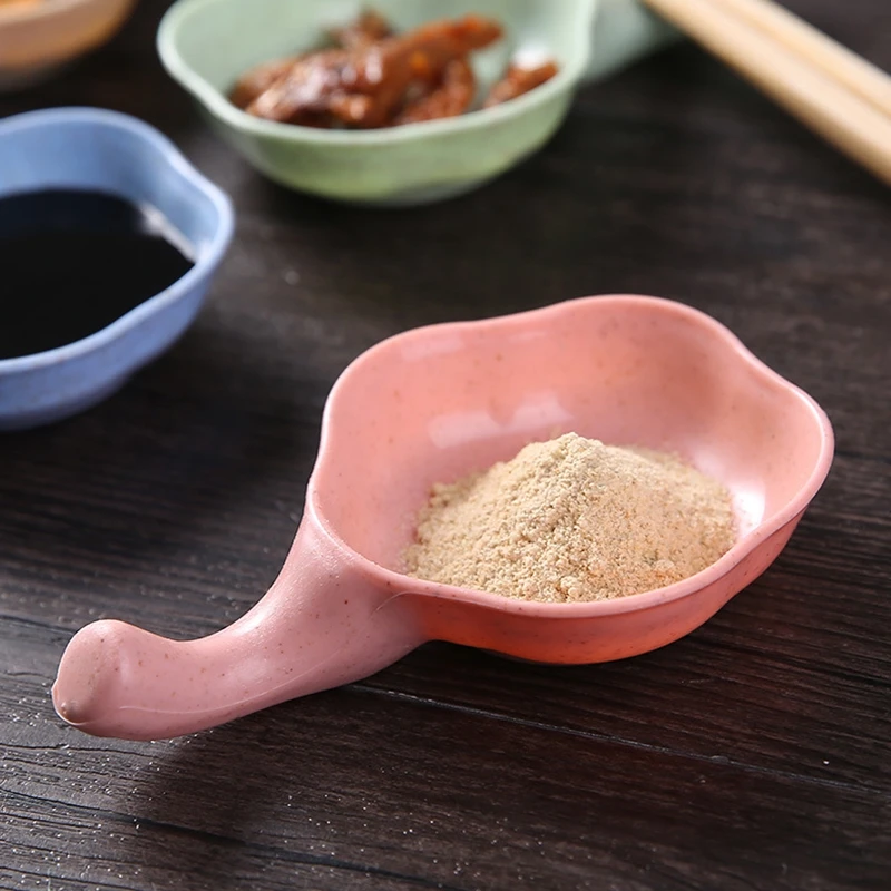 

Multi-function Wheat Straw Seasoning Dish Tableware Household Tomato Soy Sauce Salt Vinegar Flavor Spices Small Breakfast Plate