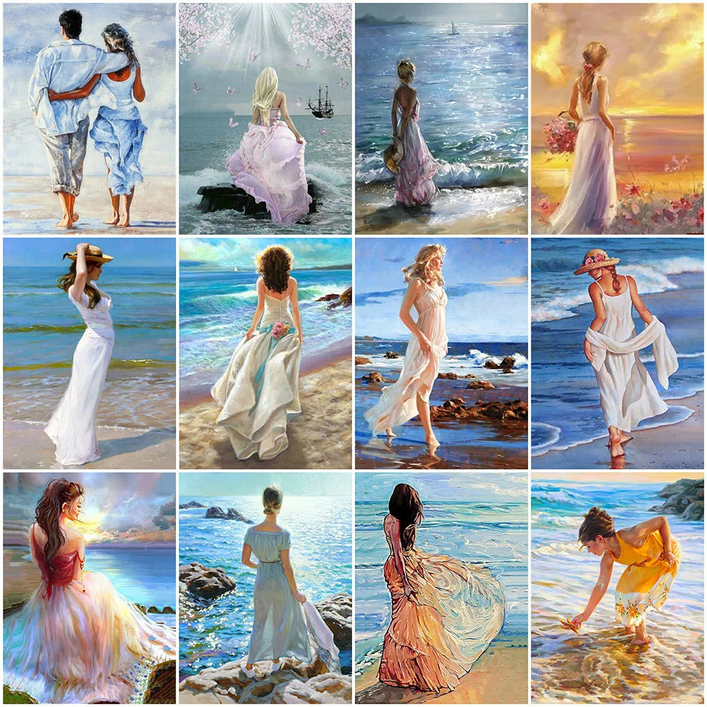 

5D DIY алмазная живопись женщина полная квадратная круглая Алмазная вышивка фотография для дома