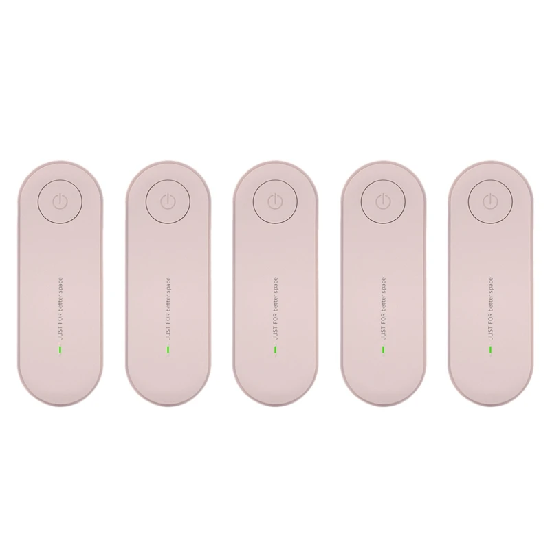 

5X Plug In Air Purifier For Home Cleaner Mini Air Ionizer To Remove Smoke Portable Deodorizer Air Freshener Pink US Plug