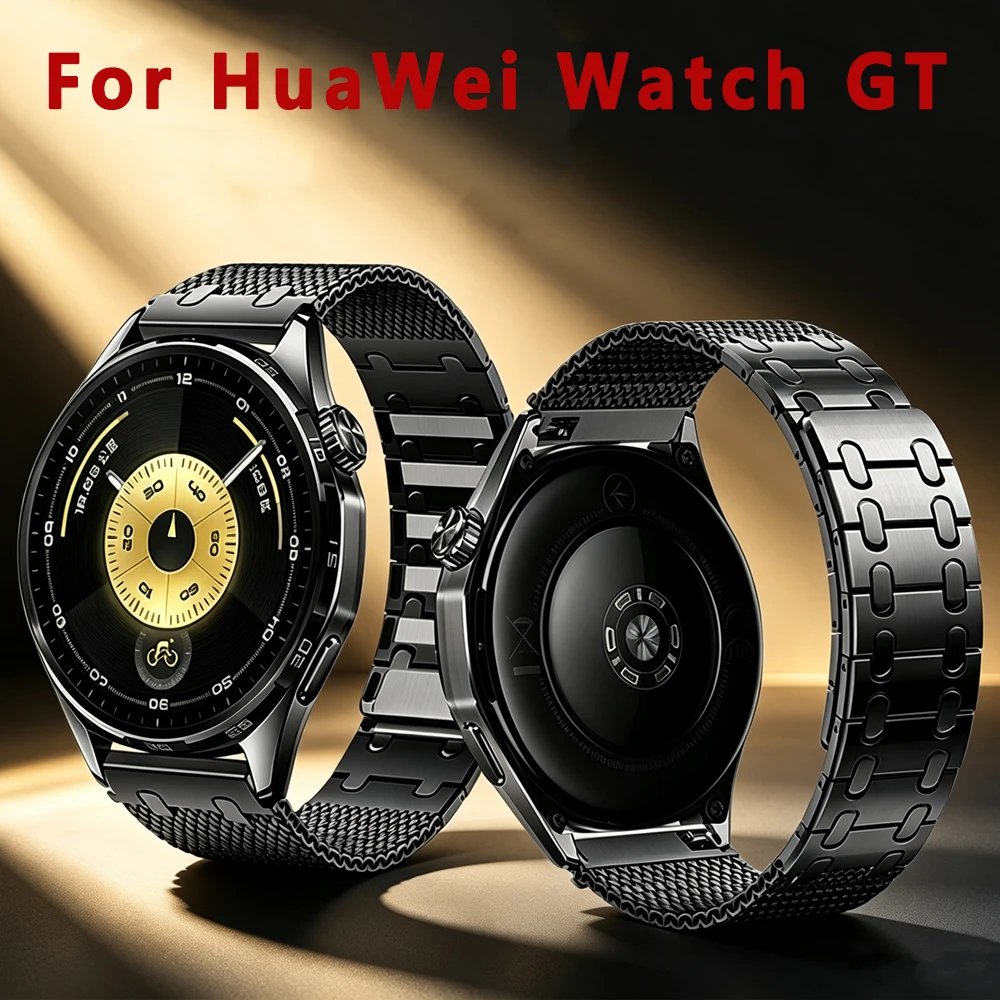 Фото Титановый миланский браслет для Huawei Watch GT 6/5/4, 20 мм, магнитный ремешок для умных часов Amazfit, Garmin, Samsung, аксессуары для смарт-часов