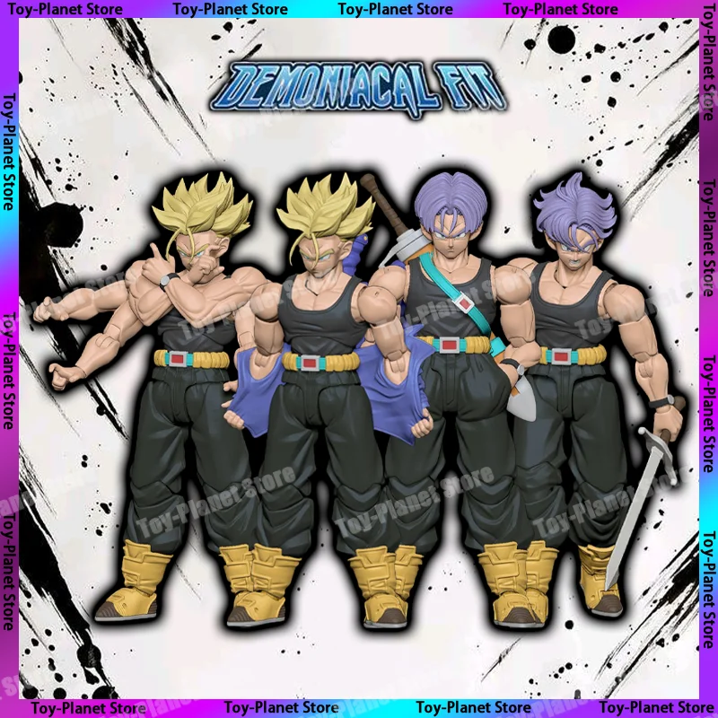 Новый Demoniacal Fit Dragon Ball Z SHF Super Saiyan SSJ Trunks The Boy Man OF Tomorrow Future Anime Фигурка Модель Подарки