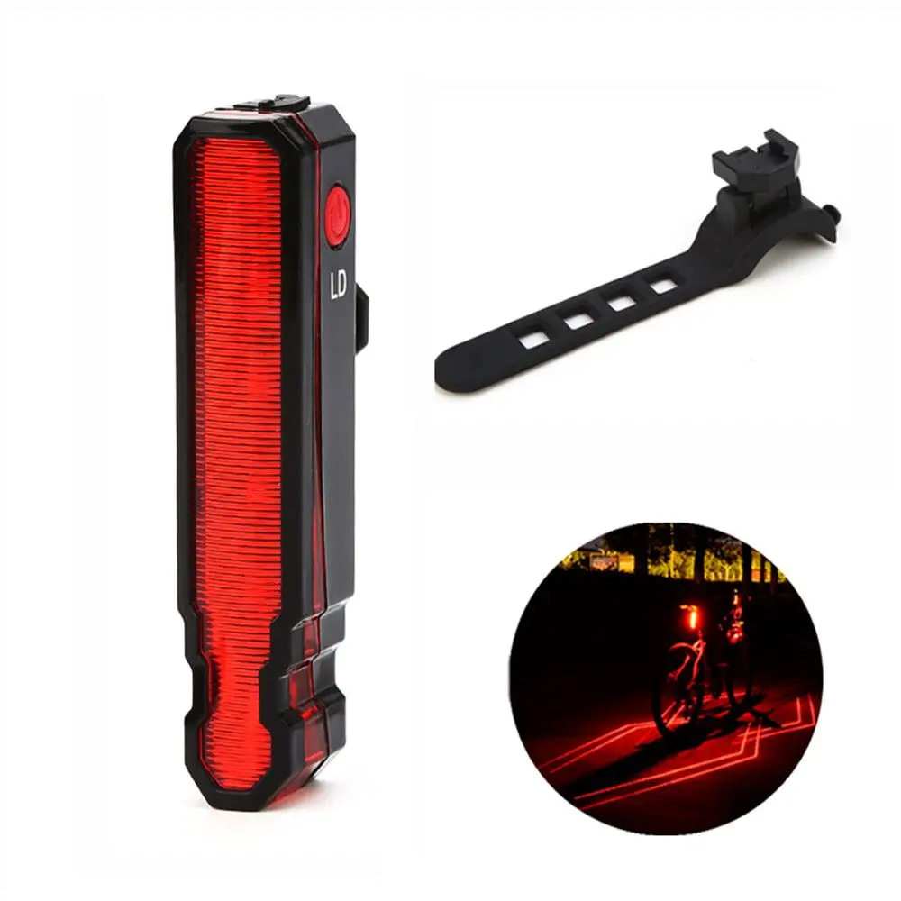 

Велосипедный фонарь, складной лазерный предупреПредупреждение фсветильник рь, передний и задний свет, зарядка через USB, водонепроницаемый, ...