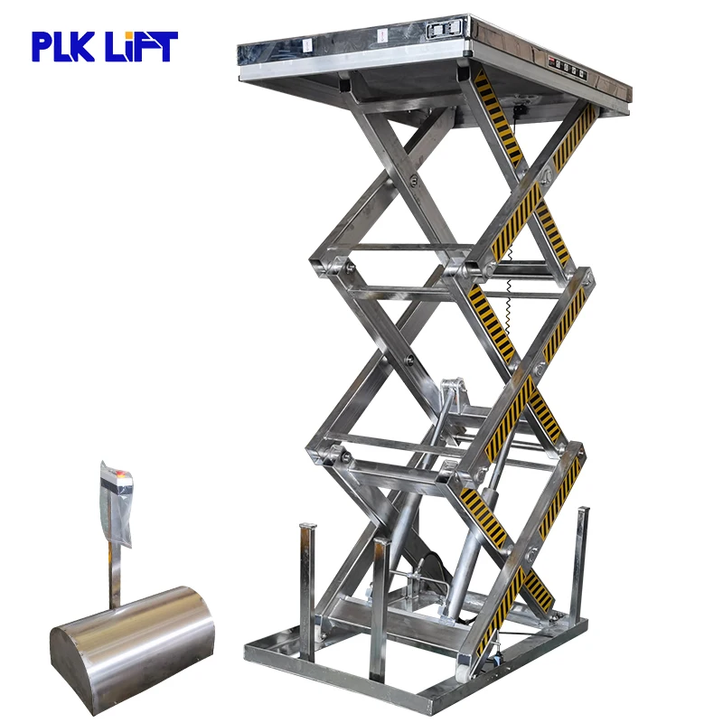 New Arrival Table Lifter Scissor Platform Hydraulic Jack Goods Lifting Equipment with Stainless Top | Machine