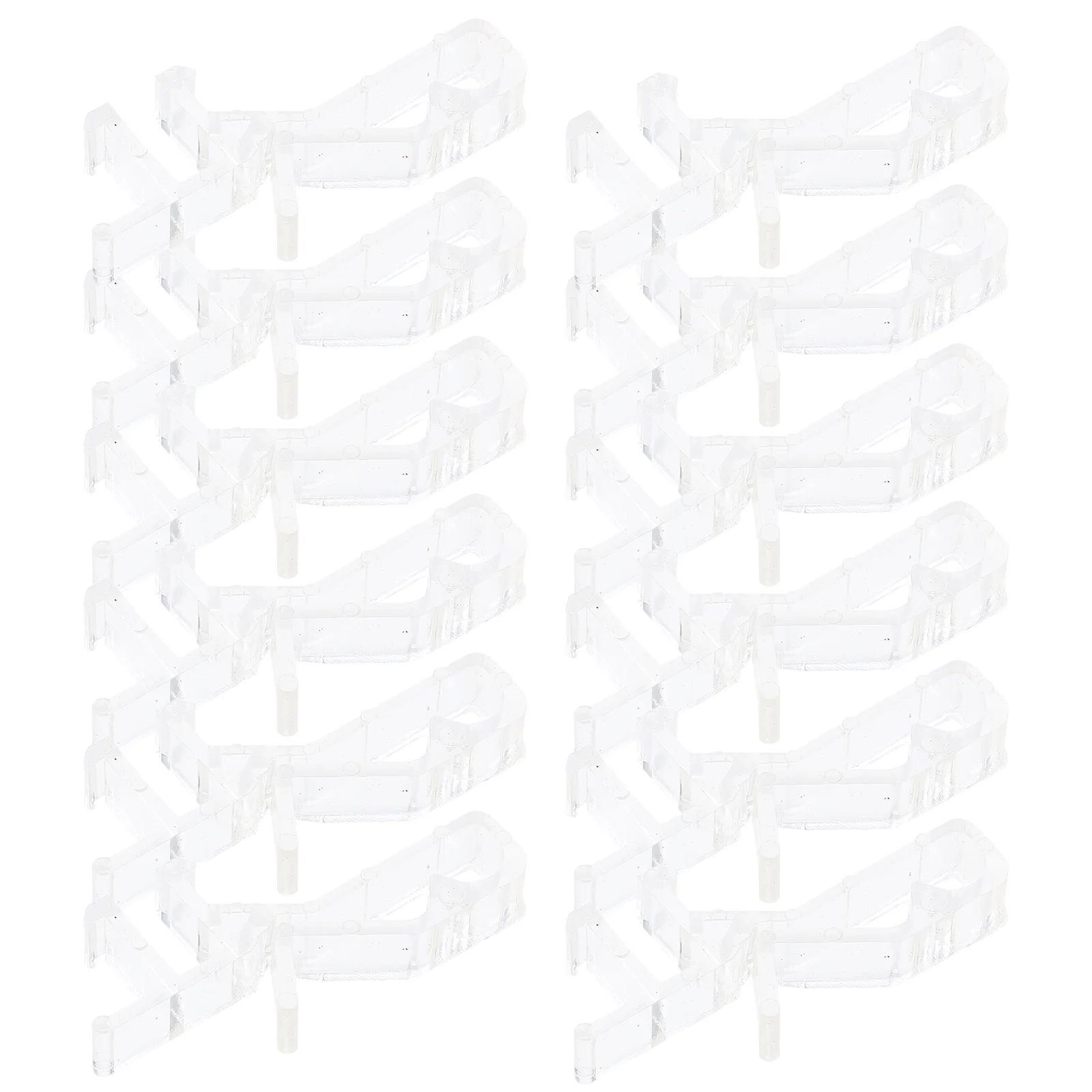 

12 Pcs Venetian Blinds Valance Clips Window Vertical Sheer Curtain Clamps Replacement Parts Accessories Retainer