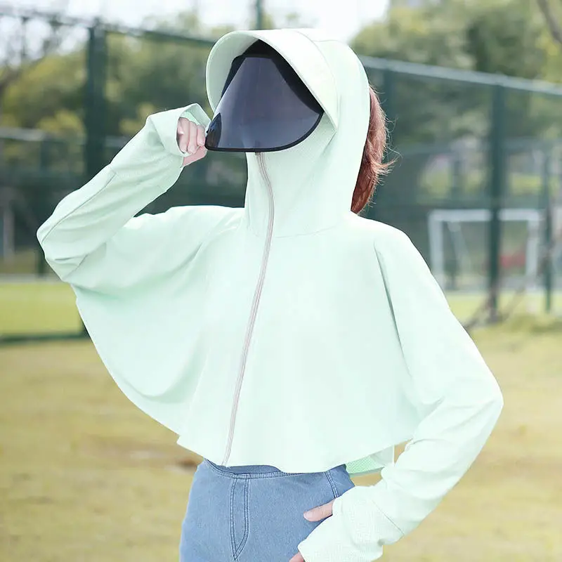 

Disney New summer cycling sun protection clothes women's long sleeved sun protection shirt UV resistant breathable thin coat