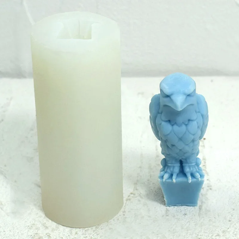3D скульптура орла свеча силиконовая форма резная животного восковые формы