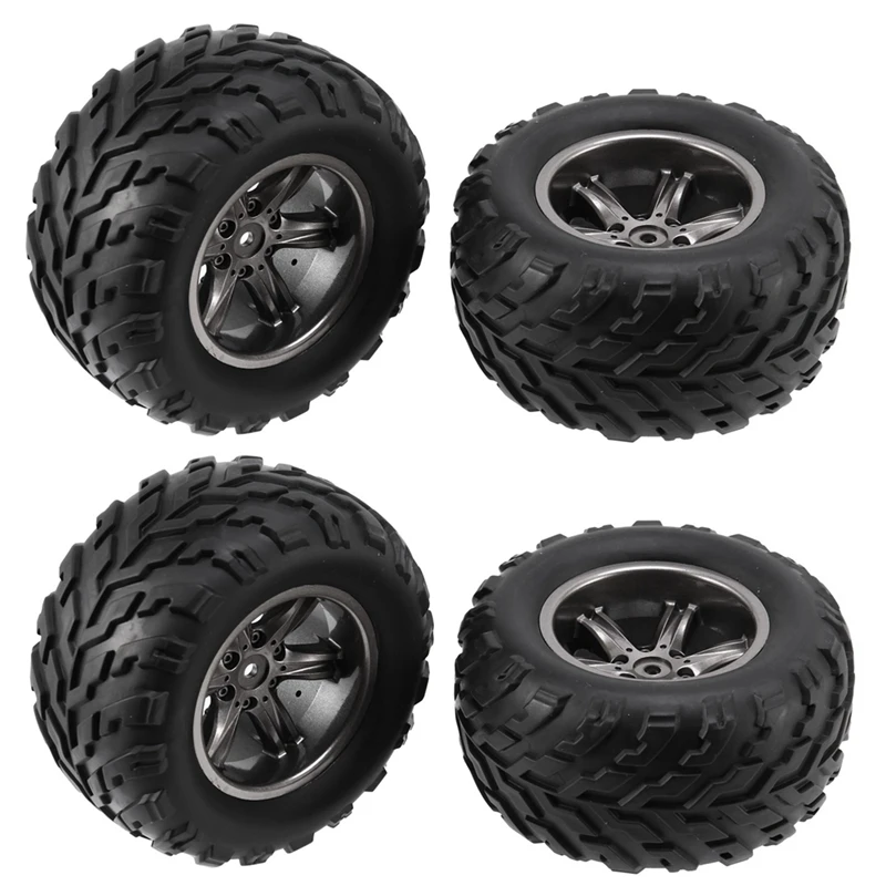 4Pcs Tire Tyre Wheel For XINLEHONG 9125 9116 X9115 X9116 GPTOYS S911 S912 1/12 RC Car Spare Parts Accessories