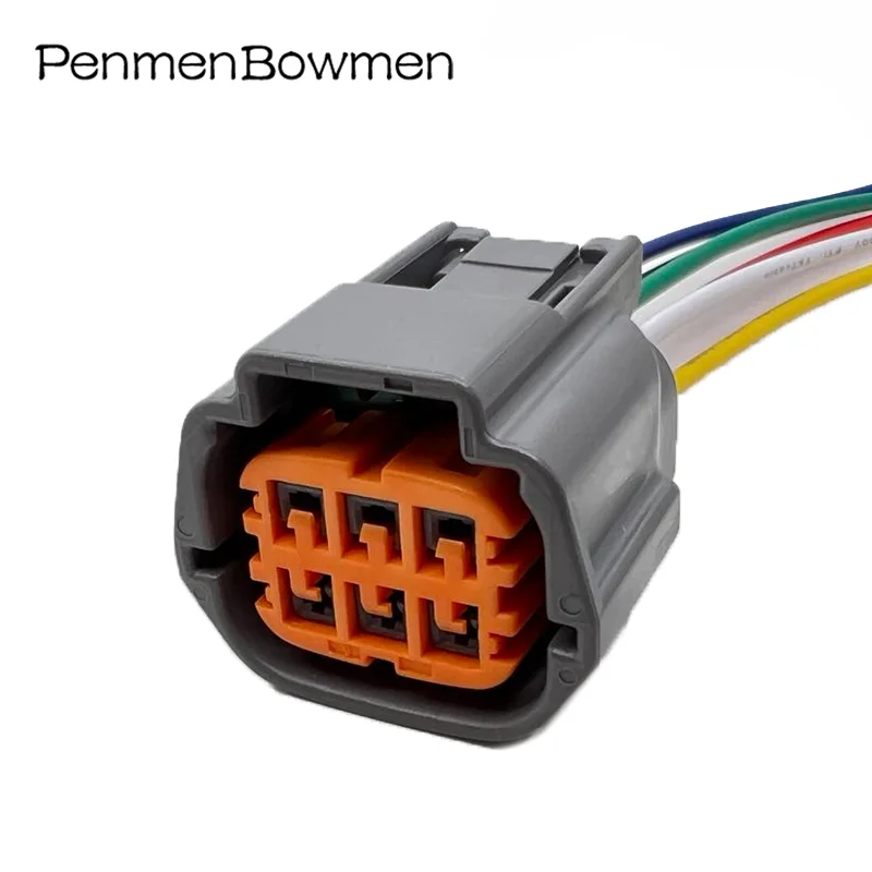 

1 комплект, 6-контактный 6189-0766, автомобильный дроссель, водонепроницаемые разъемы электрического кабеля, женский жгут проводов, вилка для Nissan 6181-0511