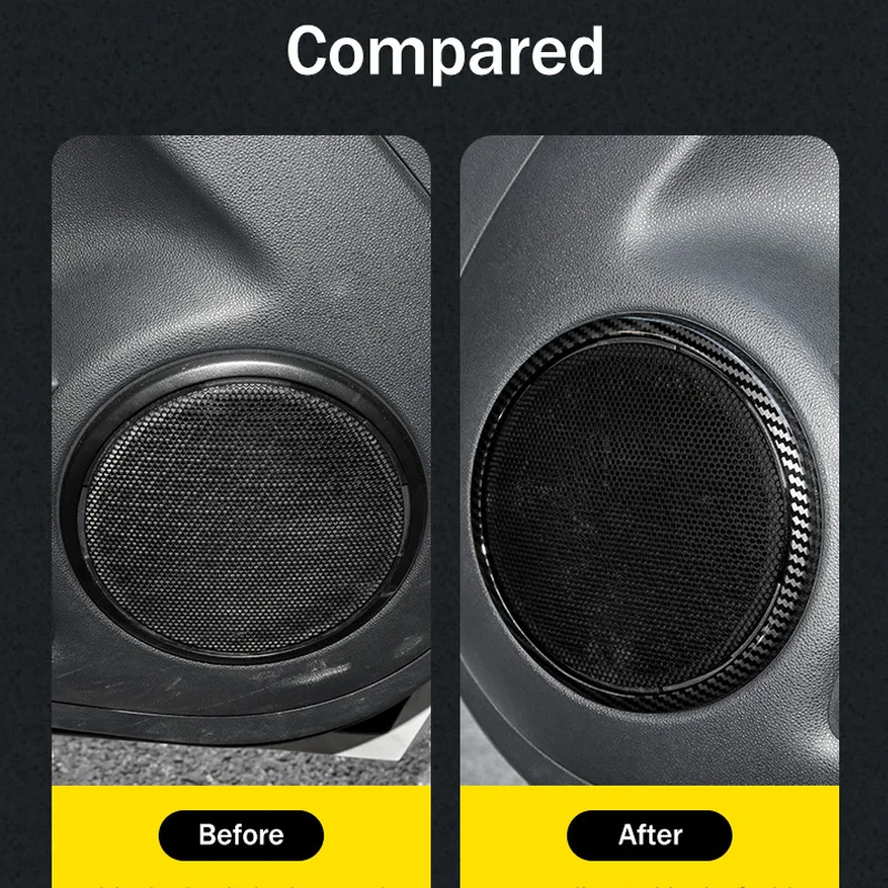 Для Smart Fortwo 451 2014 2013 2012 2011 2010 2009 2 шт. дверной динамик кольцо Крышка отделка стикер