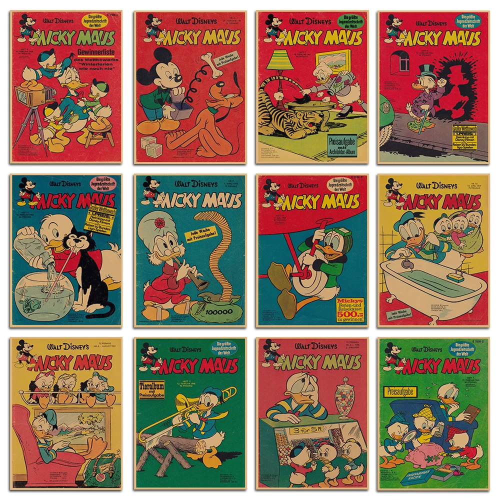 

Алмазная вышивка «сделай сам», квадратный постер Диснея с Микки Маусом, Дональдом Даком, мультяшная вышивка крестиком, украшение для детско...