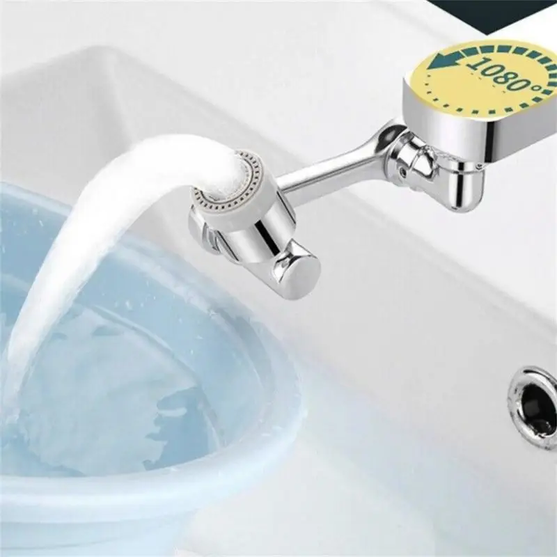 

1080degree Rotation Robotic Arm Swivel Extension Faucet Plastic Mixer Aerator Anti Splash Bathroom Faucet Washbasin Faucet