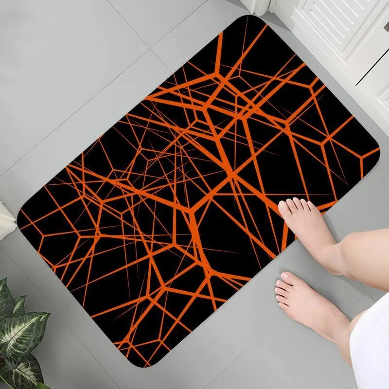 

Flannel Mats Carpet Bedroom Anti-slip Rug Living For Room Home And Comfort Abstract Neuron Room Carpets Mat bedside Prayer Rug