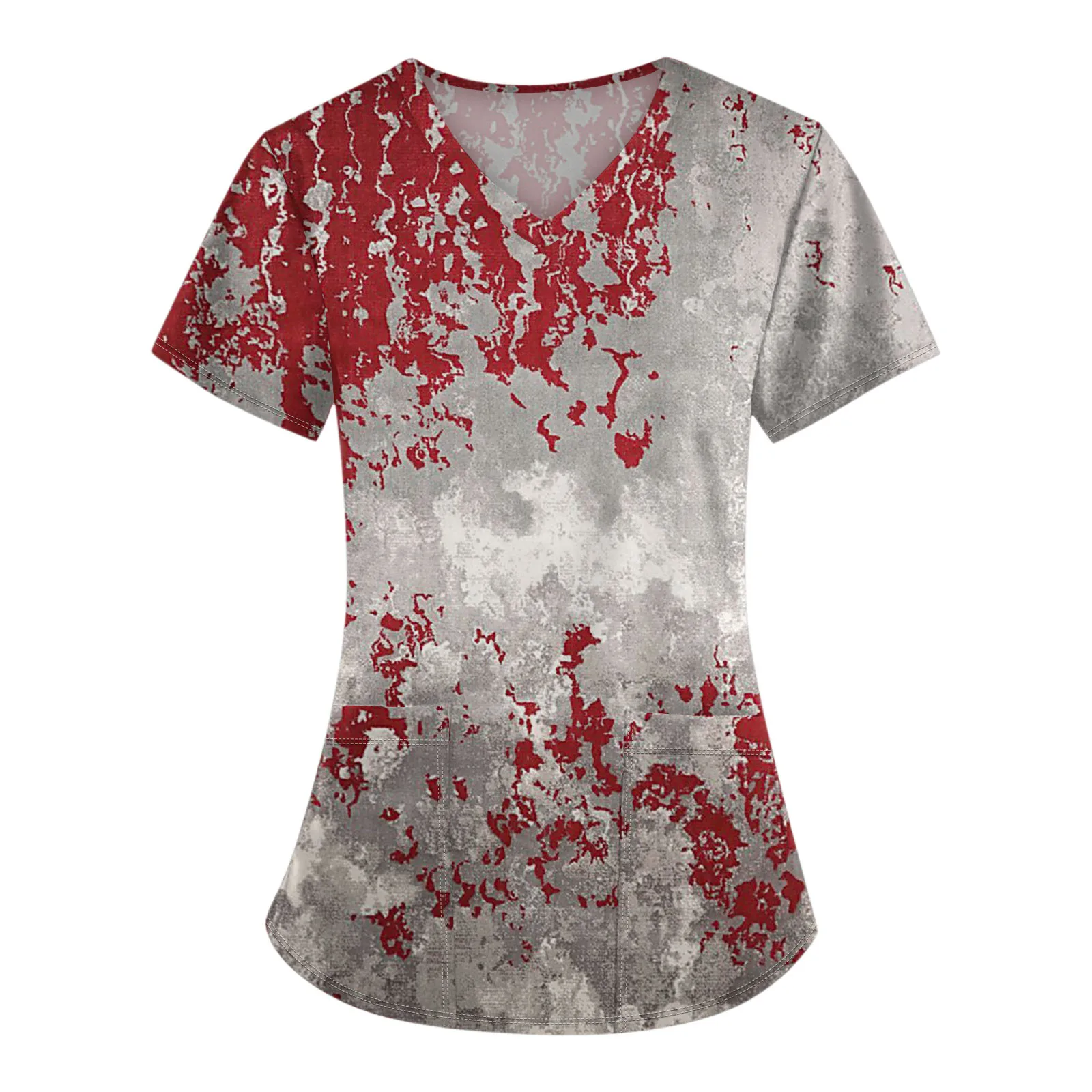 Женские комбинезоны больших размеров с принтом топы-кроссоверы v-образным