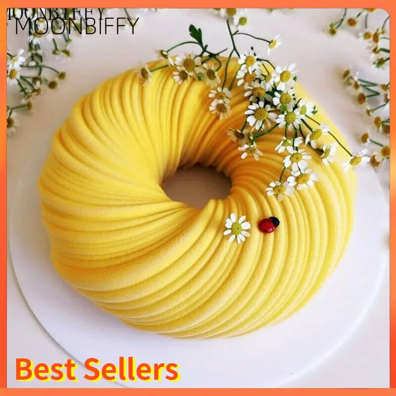 

1pc Newest Wool Ball Shaped Mousse Mold Silicone Cake Mold Round Swirl Baking Form Tray Chocolate Fondant Moulds Cake Decorating