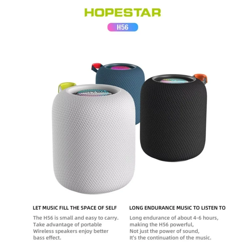 Hopestar Водонепроницаемый мини-аудиоплеер TWS Звуковая коробка для кемпинга