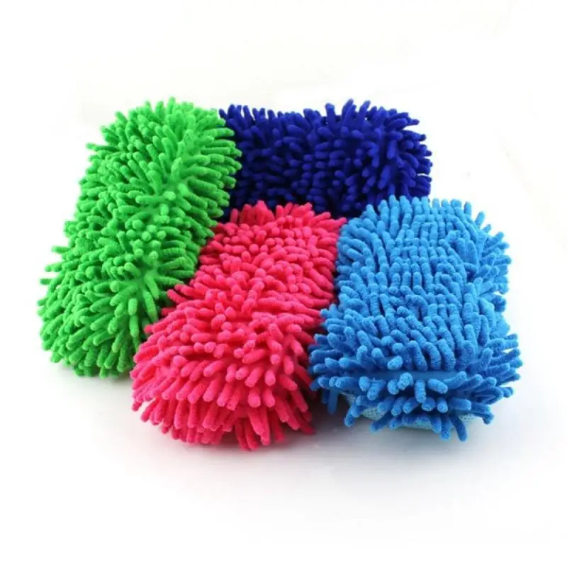 

Car Clean Gloves Durable Microfiber Car Washing With Coral Velvet Cleaning Ability Wear Resistant Car Wash Cleaning Glove 2 In 1