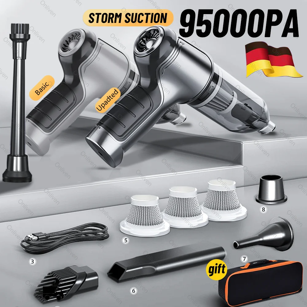 95000PA Car Vacuum Cleaner 1 Powerful Cleaning Machine Car A