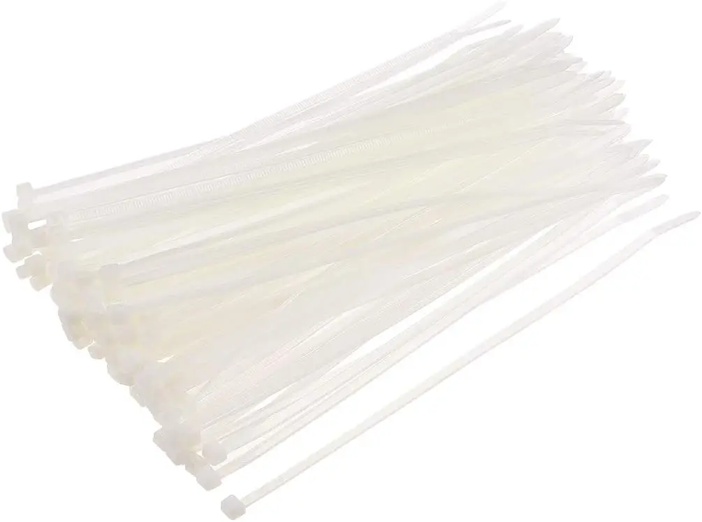 

Yoeruyo 250 шт. Кабельные застежки 9 дюймов x 0,16 дюйма самоблокирующиеся Нейлоновые Стяжки белые