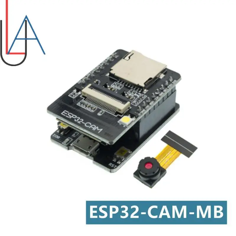 ESP32-CAM-MB WIFI ESP32 CAM Bluetooth Development Board with OV2640 Camera MICRO USB to Serial Port CH340G 4.75V-5.25V Nodemcu on — Плата разработки WIFI ESP32 CAM Bluetooth ESP32-CAM-MB с камерой OV2640, MICRO USB в последовательный порт CH340G 4.75V-5.2