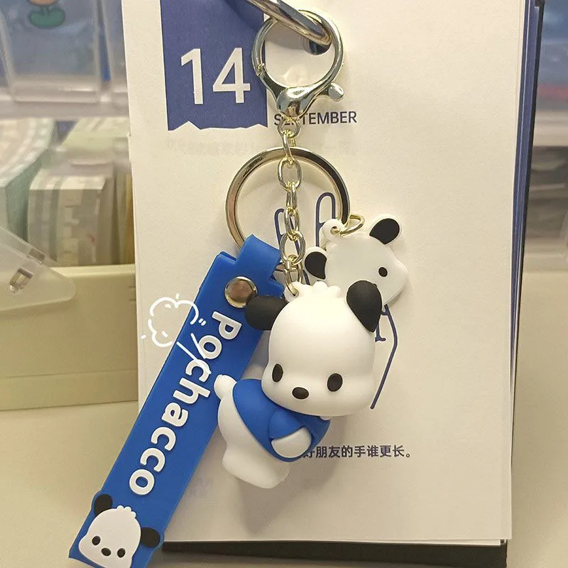 

Kawaii полакко аниме Sanrios аксессуары подвесной кусок Мультфильм милая девушка сердце автомобиль силиконовый анти потеря брелок кулон игрушка подарок