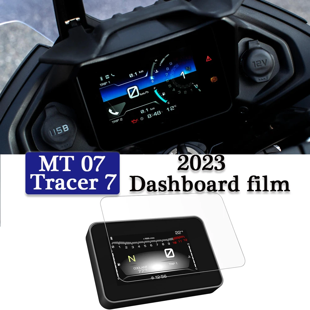 

Tracer7 Accessories Motorcycle Dashboard Film For Yamaha Tracer 7 Tracer7 MT 07 MT-07 2023 Scratch Cluster Screen TFT TPU