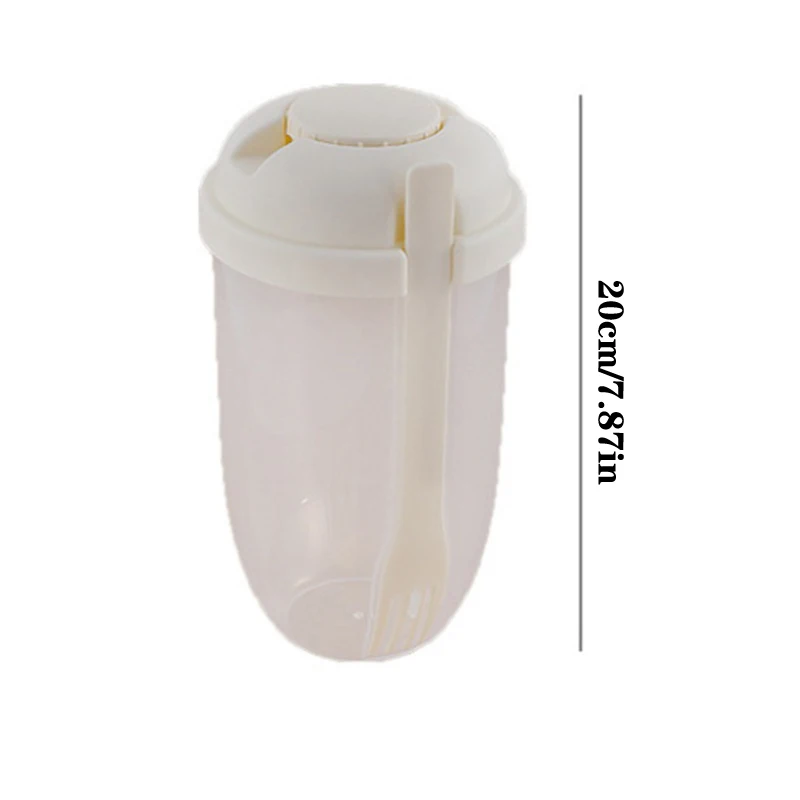 Портативная чашка для салата с вилкой контейнер свежего бутылка овощей фруктов