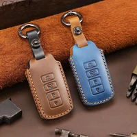 1pcs genuine leather car key cover key case for toyota camry corolla c hr chr prado rav4 prius 2018 2019 2020 4buttons key