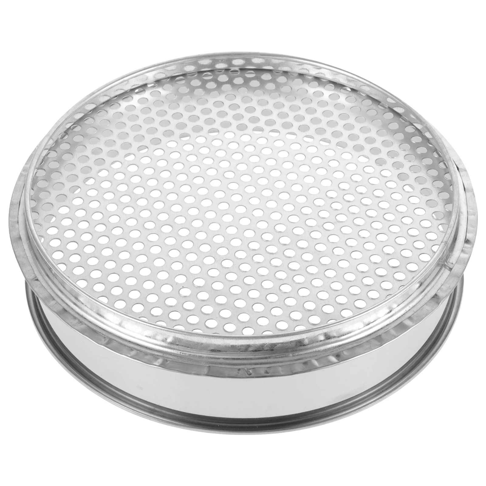 

Soil Screen Round Grading Sieve Home Beans Kitchen Stainless Steel Pearl Hole Sifter Supply Fine Mesh