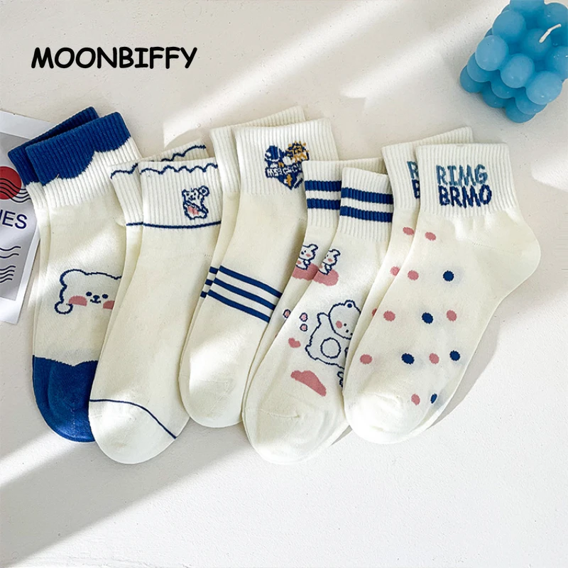 

Белые женские носки в японском стиле Харадзюку, милые летние хлопковые спортивные носки с низким вырезом