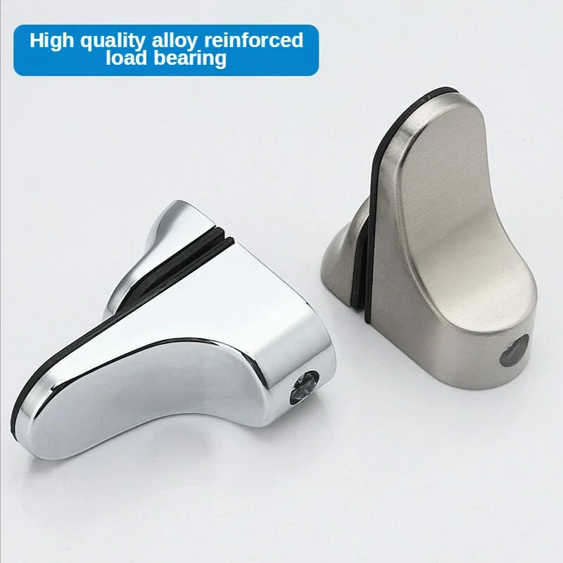 

Регулируемый держатель полки для стеклянных/деревянных полок, стеклянные зажимы, яркий хром/матовый серебристый