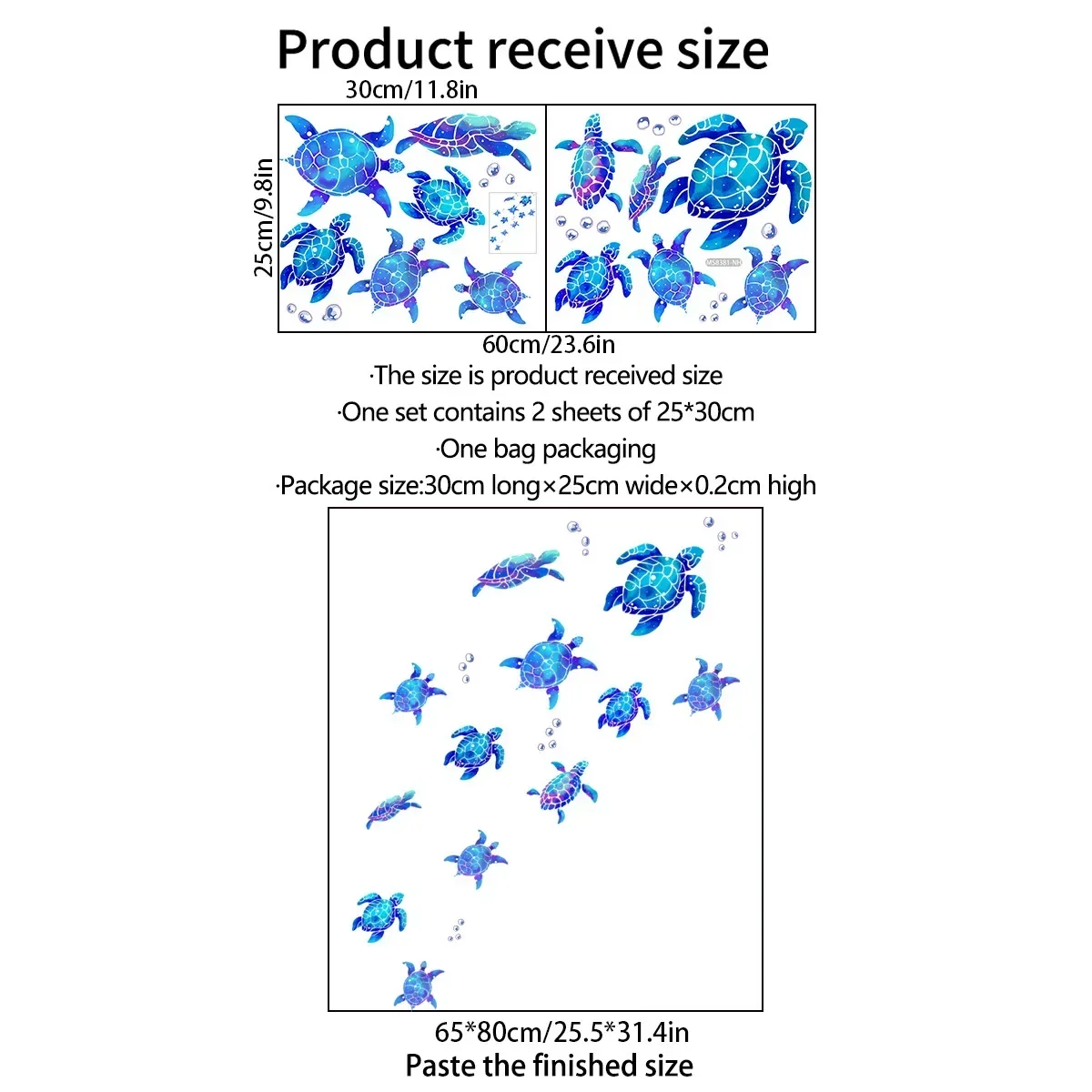 1 шт. съемная виниловая наклейка на стену в виде черепахи
