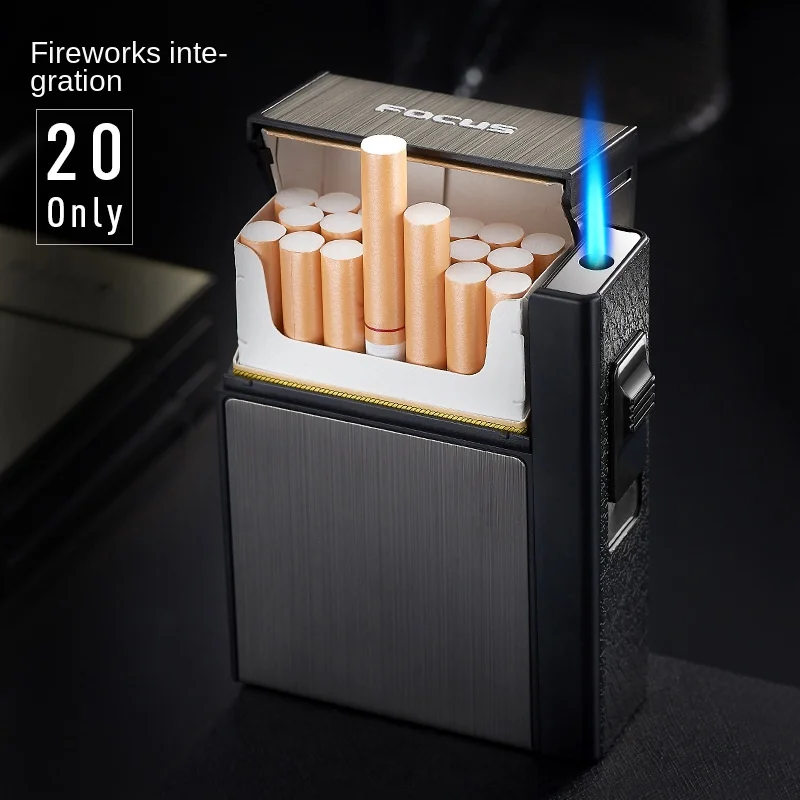 

20 Pieces Whole Packaging Split Men's Gas Lighters Cigarette Case