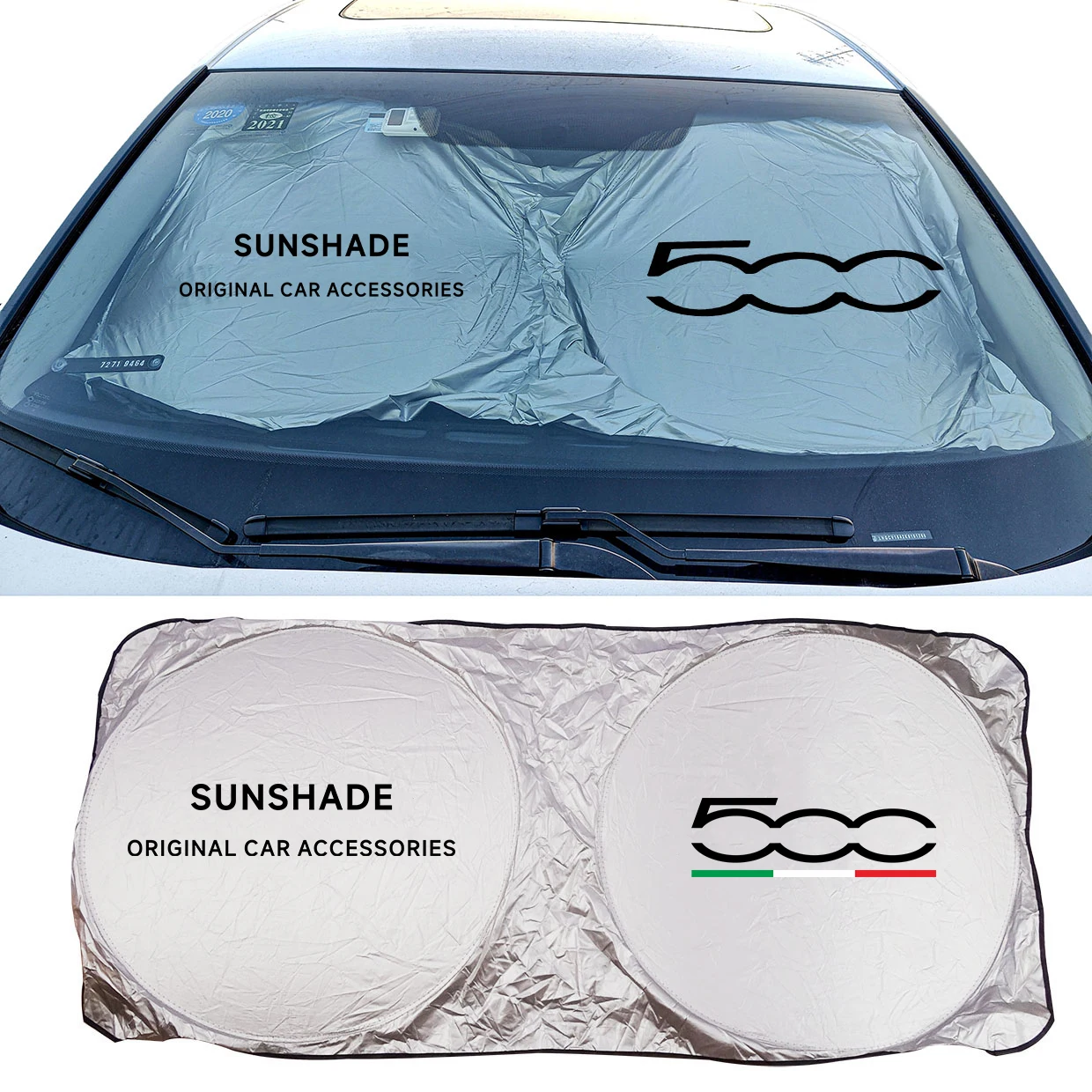 Car Sun Shade Protector Auto Front Window Sunshade Covers For Fiat 500 500L 500S 500X 500C Blocks UV Rays Sun Visor Protector