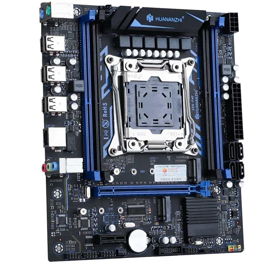 Материнская плата HUANANZHI X99 P4F LGA 2011-3 XEON с Intel E5 2660 V3 и комбинированным комплектом