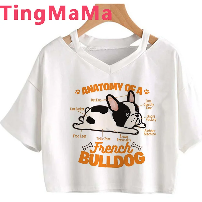

Женская футболка с изображением французского бульдога мопса Бультерьера 2022 harajuku в эстетике ulzzang grunge Футболка harajuku kawaii tumblr