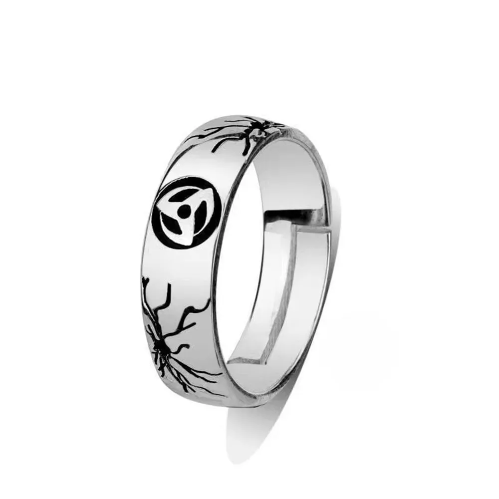 

Anime Hatake Kakashi Cosplay Ninja Ring Prop Jewelry Adjustable Accessories Unisex Rings Gift