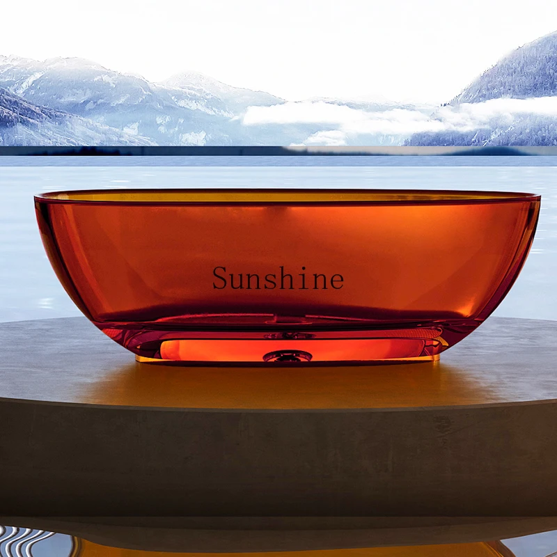 Бытовая независимая ванна для маленькой квартиры из цветного хрустального