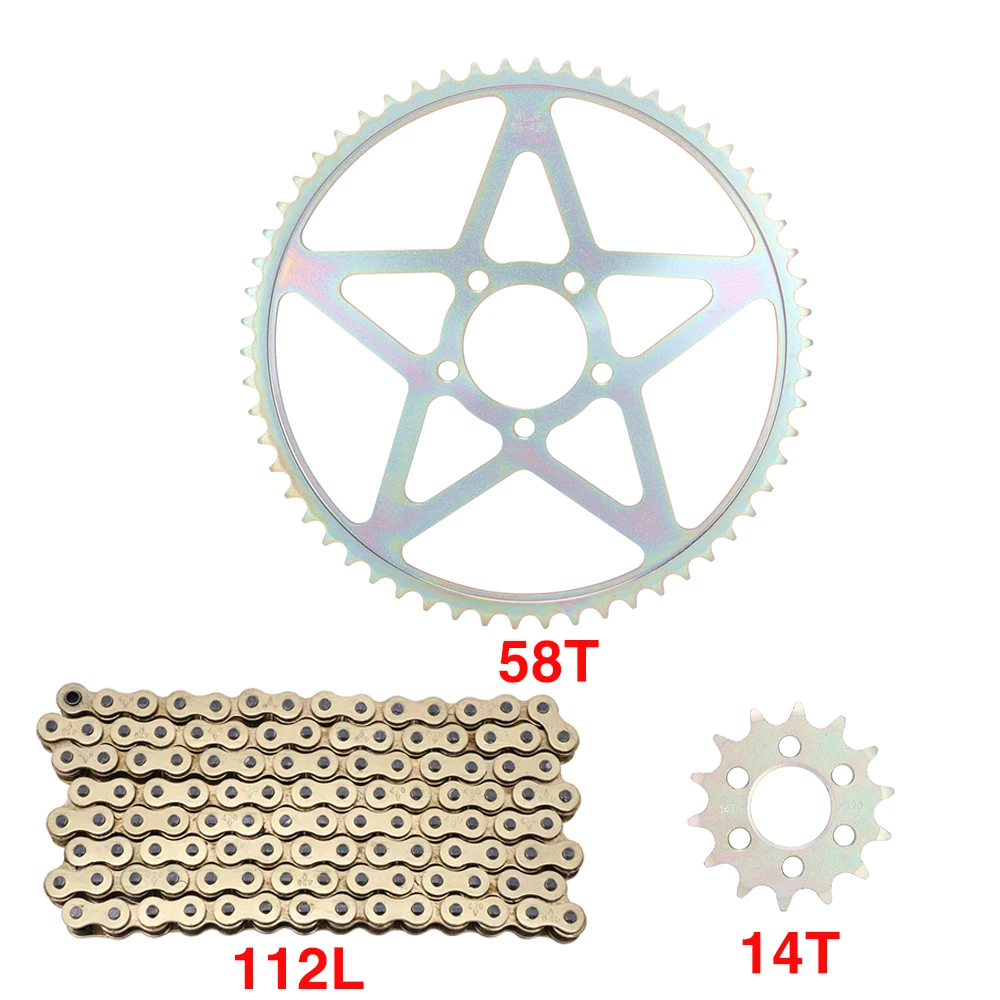 Передняя 14T Задняя 48T 58T 106L 112L цепная Звездочка для Sur-Ron Sur Ron Surron X S светильник Bee внедорожного электромобиля
