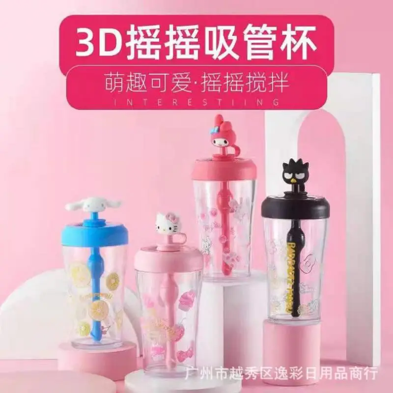 

Kawaii Original Sanrio Kittys My Melody Cinnamoroll Xo Anime Cartoon Cute Straw Blender Cup Cute Girl Blender Juice Cup