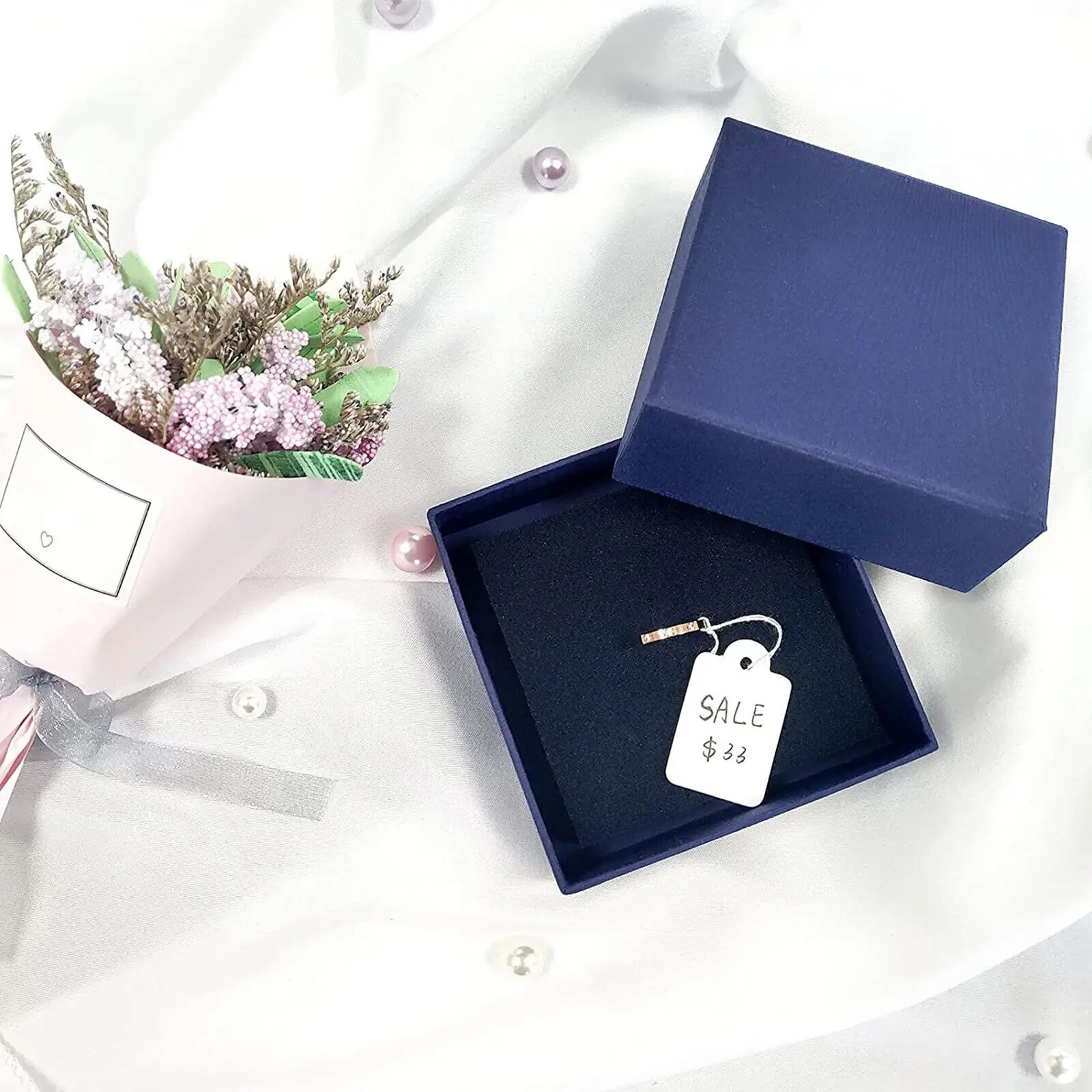 1000 шт./набор картонные бирки для ювелирных изделий