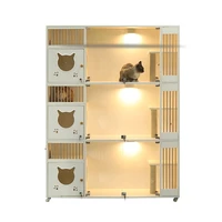 cat villa solid wood cat nest cat house cat villa cat cage custom display cabinet foster cat cabinet small cat house