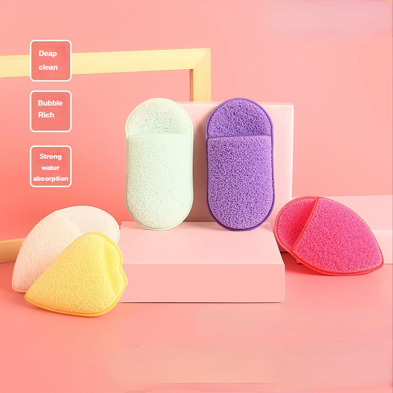 

1pc Face Powder Puff Latex Heart-shaped Water Drop Shape Dry and Wet Sponge Cleansing Beauty Cushion Powder Puff beauty Tool