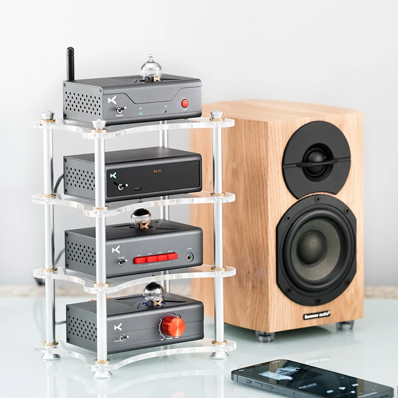 XDUOO X-R01 Multilayer Acrylic XR01 HIFI Rack Suitable for Stacking Small Amps Decoders MT-602 MT-604 MU-604 etc.