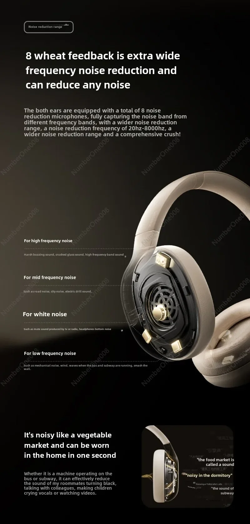 Гарнитура Li Lai Bluetooth-гарнитура 8 Mai с активным шумоподавлением Linklike беспроводная