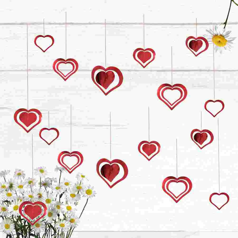 

Heart Day Decoration Garland Hanging Valentine Party Decorations Swirls Shape S Red Valentines Swirl