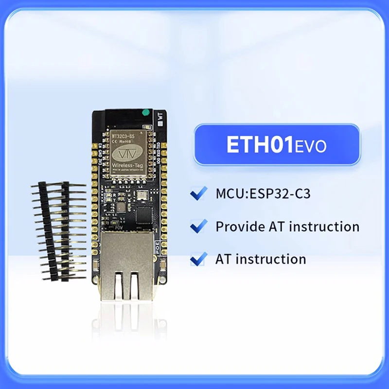 

ETH01-EVO ESP32-C3 WiFi Bluetooth-совместимый Ethernet 3 в 1 шлюз IoT резервный Poe позиционный шлюз связи