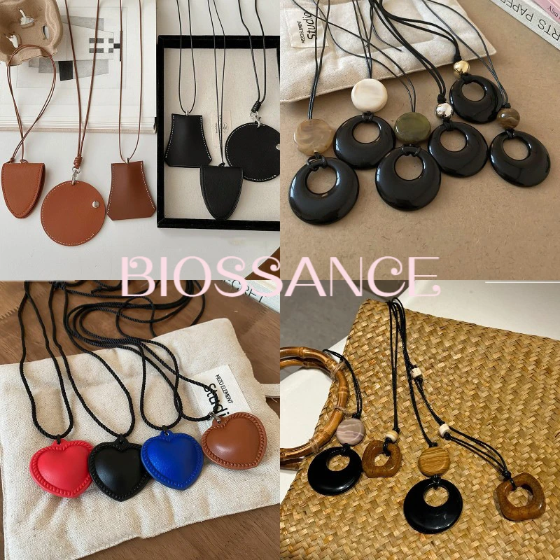 BIOSSANCE модный зажим для солнцезащитных очков из искусственной кожи подвеска Love